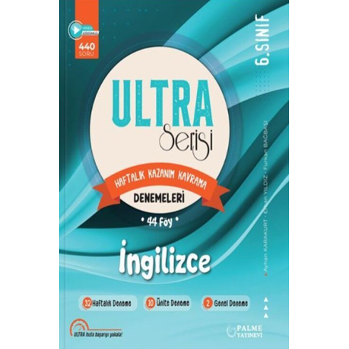 Palme Yayınları 6. Sınıf Ingilizce Ultra Serisi Denemeleri 44 Föy Ayhan Karakurt