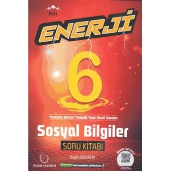 ​Palme Yayınları 6. Sınıf Sosyal Bilgiler Enerji Soru Kitabı Özgür Güvercin