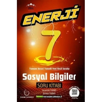 ​​Palme Yayınları 7. Sınıf Sosyal Bilgiler Enerji Soru Kitabı Komisyon