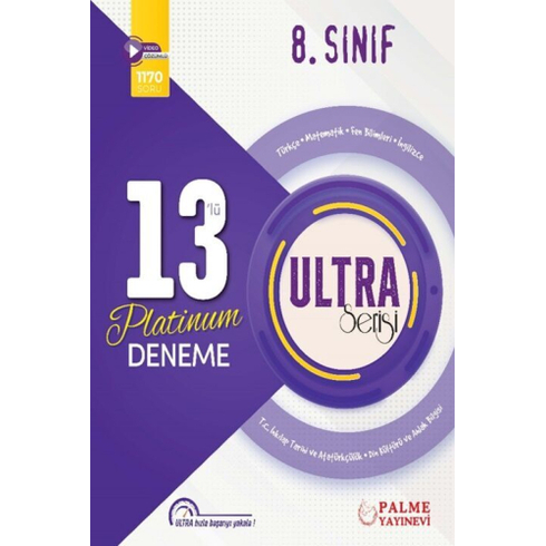 Palme Yayınları 8. Sınıf Ultra 13'Lü Platinum Deneme Ayhan Karakurt