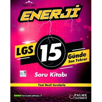 Palme Yayınları Lgs 15 Günde Son Tekrar Enerji Soru Kitabı