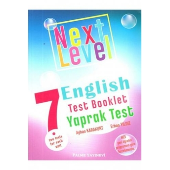 Palme Yayınları Next Level 7. Sınıf English Practice Test Booklet Komisyon