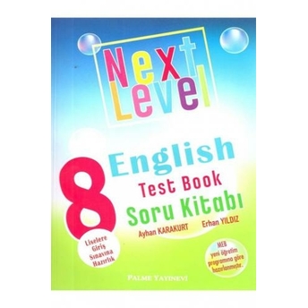 Palme Yayınları Next Level 8 English Testbook Soru Kitabı Komisyon