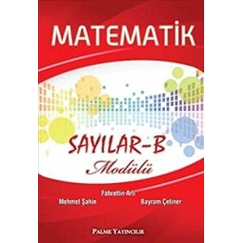 Palme Ygs-Lys Matematik Sayılar-B Modülü-Mehmet Şahin