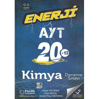 Palme Yks Ayt Enerji 20X13 Deneme Sınavı Video Çözümlü Komisyon