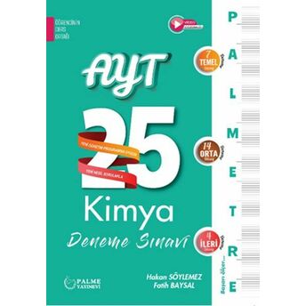 Palmetre Ayt Kimya 25 Deneme Sınavı