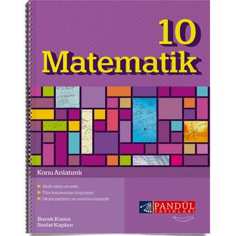 Pandül Yayınları 10. Sınıf Matematik Konu Anlatımlı Defter Burak Kama