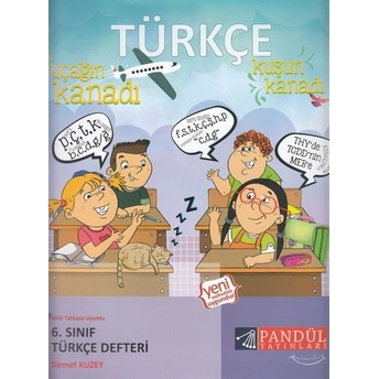 Pandül Yayınları 6. Sınıf Türkçe Defteri Demet Kuzey