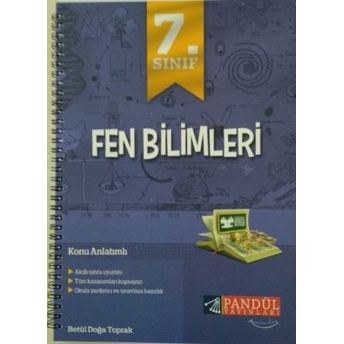 Pandül Yayınları 7. Sınıf Fen Bilimleri Defteri Doğa Toprak