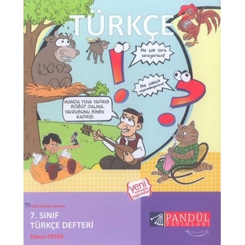 Pandül Yayınları 7. Sınıf Türkçe Defteri Ethem Erten