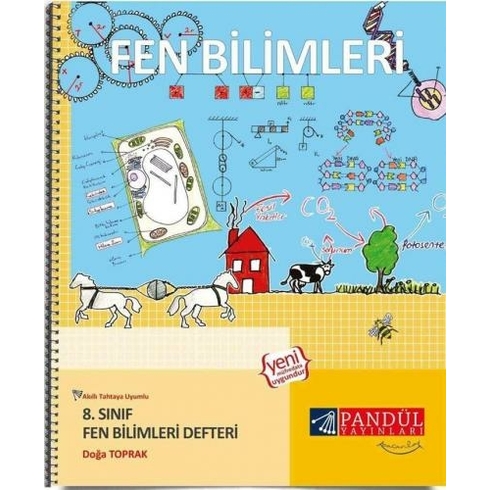 Pandül Yayınları 8. Sınıf Fen Bilimleri Defteri - Doğa Toprak