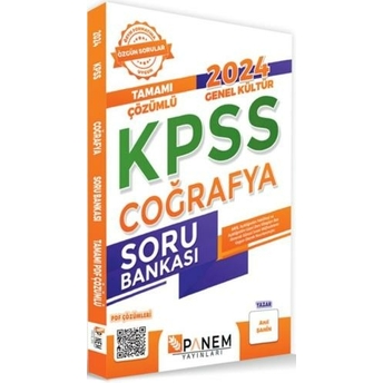 Panem Yayınları 2024 Kpss Coğrafya Genel Kültür Tamamı Çözümlü Soru Bankası Anıl Şahin