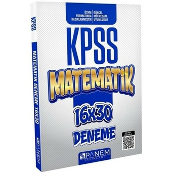 Panem Yayınları Kpss Matematik 16X30 Deneme Komisyon