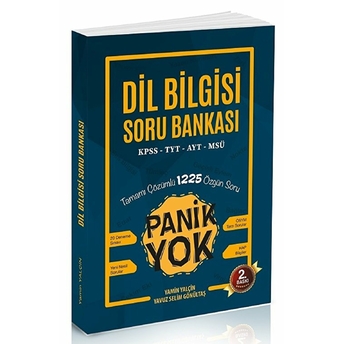 Panik Yok Dil Bilgisi Soru Bankası Yamin Yalçın