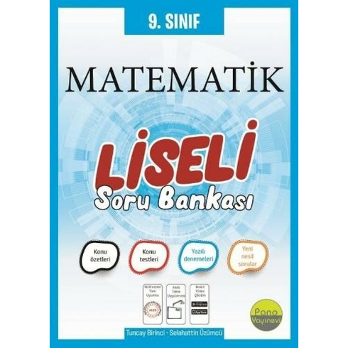 Pano 9 Sınıf Matematik Liseli Soru Bankası