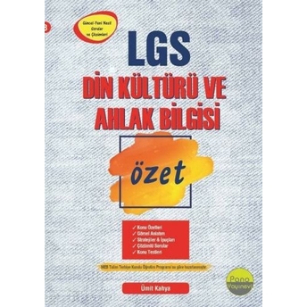 Pano Yayınları 8. Sınıf Lgs Din Kültürü Ve Ahlak Bilgisi Özet Komisyon