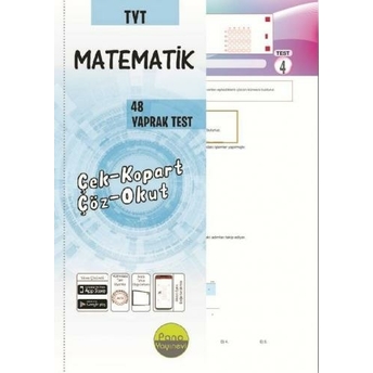 Pano Yayınları Tyt Matematik Yaprak Testleri Çek Kopart 48 Adet Komisyon