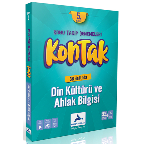 Paraf Yayınları 5. Sınıf Din Kültürü Ve Ahlak Bilgisi Kontak Konu Takip Denemeleri Komisyon