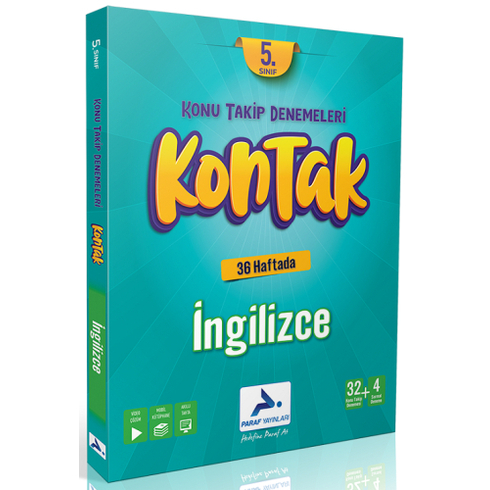 Paraf Yayınları 5. Sınıf Ingilizce Kontak Konu Takip Denemeleri Komisyon