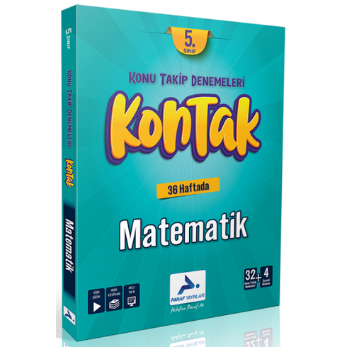 Paraf Yayınları 5. Sınıf Matematik Kontak Konu Takip Denemeleri Komisyon