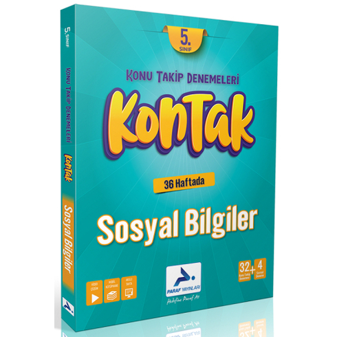 Paraf Yayınları 5. Sınıf Sosyal Bilgiler Kontak Konu Takip Denemeleri Komisyon