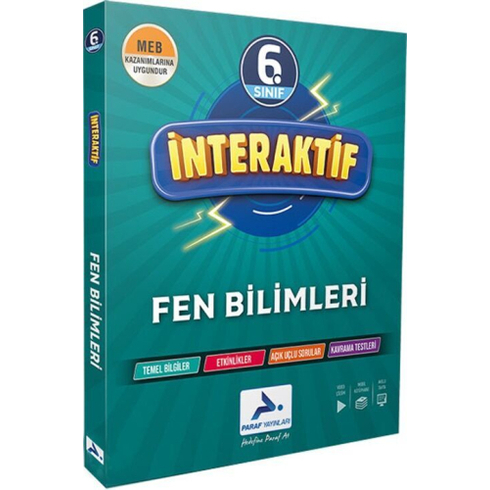 Paraf Yayınları 6. Sınıf Interaktif Fen Bilimleri Soru Kütüphanesi Komisyon