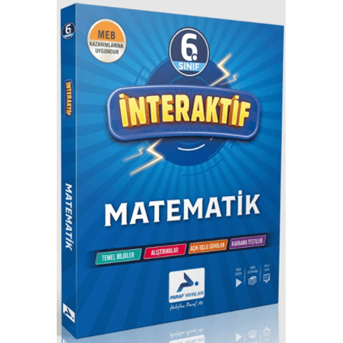 Paraf Yayınları 6. Sınıf Interaktif Matematik Soru Kütüphanesi Komisyon