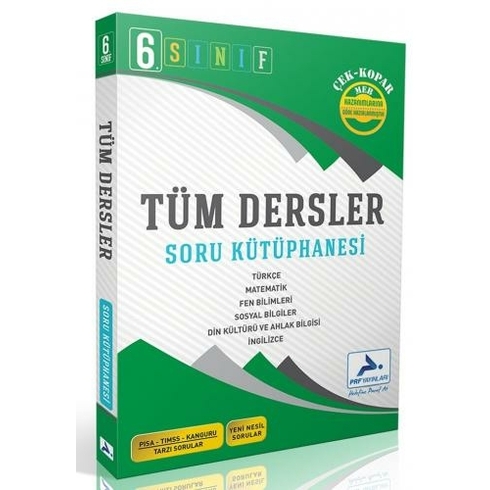 Paraf Yayınları 6. Sınıf Tüm Dersler Soru Kütüphanesi