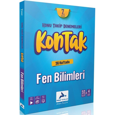 Paraf Yayınları 7. Sınıf Fen Bilimleri Kontak Denemeleri Komisyon