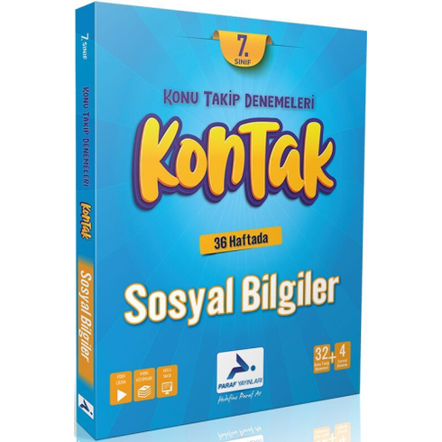 Paraf Yayınları 7. Sınıf Kontak Sosyal Bilgiler Denemeleri Komisyon