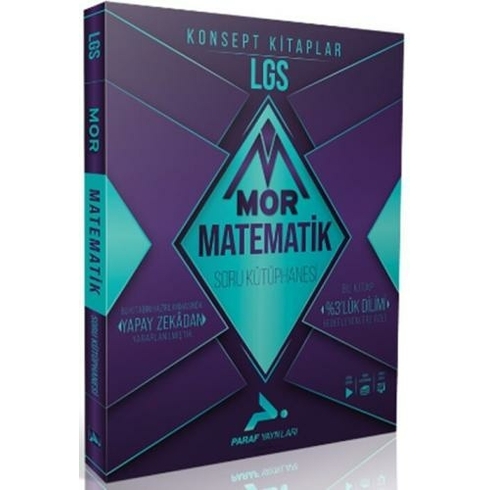 Paraf Yayınları 8. Sınıf Lgs Matematik Mor Soru Kütüphanesi Kolektif