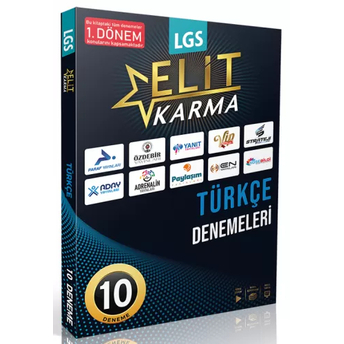 Paraf Yayınları 8. Sınıf Lgs Türkçe 1. Dönem Elit Karma 10 Lu Deneme Komisyon