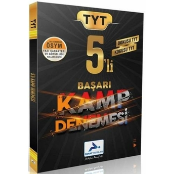 Paraf Yayınları Tyt Dokusu Kokusu Tyt Başarı 5 Li Kamp Denemesi Komisyon