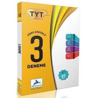 Paraf Yayınları Tyt Video Çözümlü 3 Fasikül Deneme Komisyon