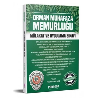 Paragon Yayıncılık 2020 Orman Muhafaza Memurluğu Mülakat Ve Uygulama Sınavı Kitabı Komisyon