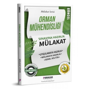 Paragon Yayıncılık 2022 Orman Mühendisliği Mülakat Kitabı Komisyon