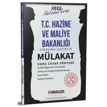 Paragon Yayınları 2022 Gys Hazine Ve Maliye Bakanlığı Mülakat Kitabı Soru Cevap Komisyon