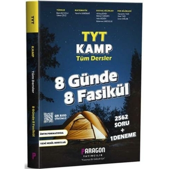 Paragon Yayınları Tyt Kamp Tüm Dersler 8 Günde 8 Fasikül Komisyon