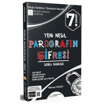 Paragrafın Şifresi Yayınları 7. Sınıf Paragrafın Şifresi Soru Bankası Mehmet Vicdan