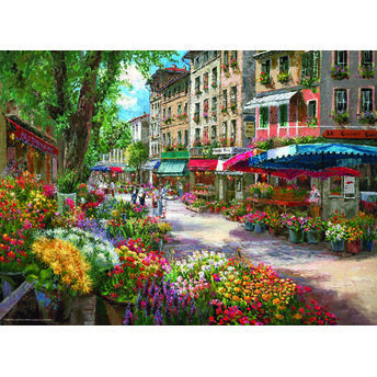 Paris Çiçek Pazarı (Puzzle 1000) 3106