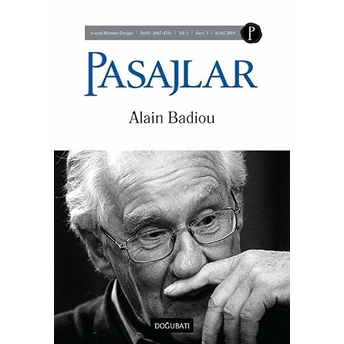 Pasajlar Sosyal Bilimler Dergisi Sayı: 3 Eylül 2019