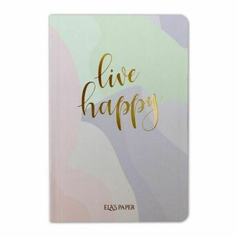 Pastel Live Happy Defter