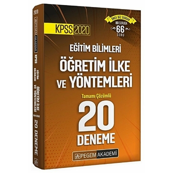 Pegem 2020 Kpss Eğitim Bilimleri Öğretim Ilke Ve Yöntemleri Tamamı Çözümlü 20 Deneme