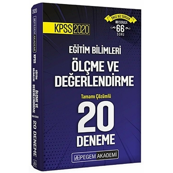 Pegem 2020 Kpss Eğitim Bilimleri Ölçme Ve Değerlendirme Tamamı Çözümlü 20 Deneme