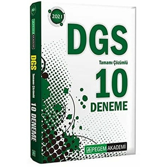 Pegem 2021 Dgs Tamamı Çözümlü 10 Deneme (Iadesiz)