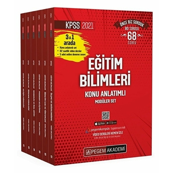 Pegem 2021 Kpss Eğitim Bilimleri Konu Anlatımlı Modüler Set 6 Kitap (Iadesiz)