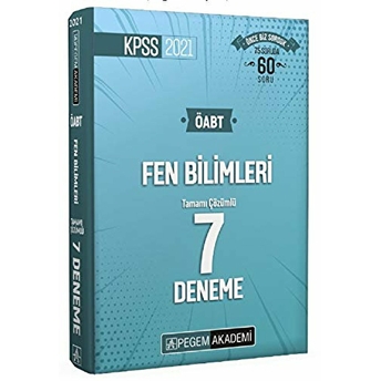 Pegem 2021 Kpss Öabt Fen Bilimleri Tamamı Çözümlü 7 Deneme (Iadesiz)