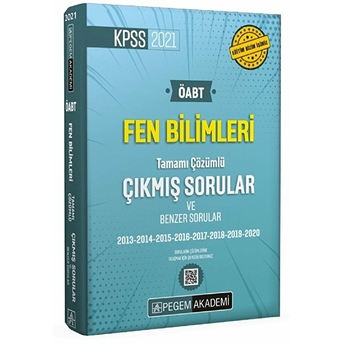 Pegem 2021 Kpss Öabt Fen Ve Teknoloji Tamamı Çözümlü Çıkmış Sorular (Iadesiz)