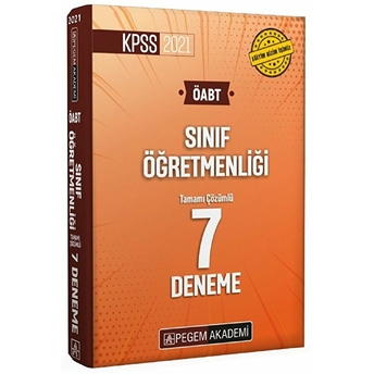 Pegem 2021 Kpss Öabt Sınıf Öğretmenliği Tamamı Çözümlü 7 Deneme (Iadesiz)