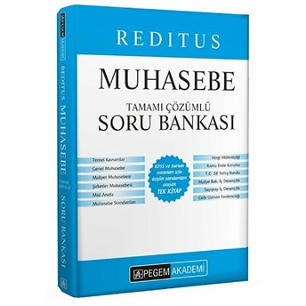 Pegem 2021 Reditus Muhasebe Tamamı Çözümlü Soru Bankası (Iadesiz)